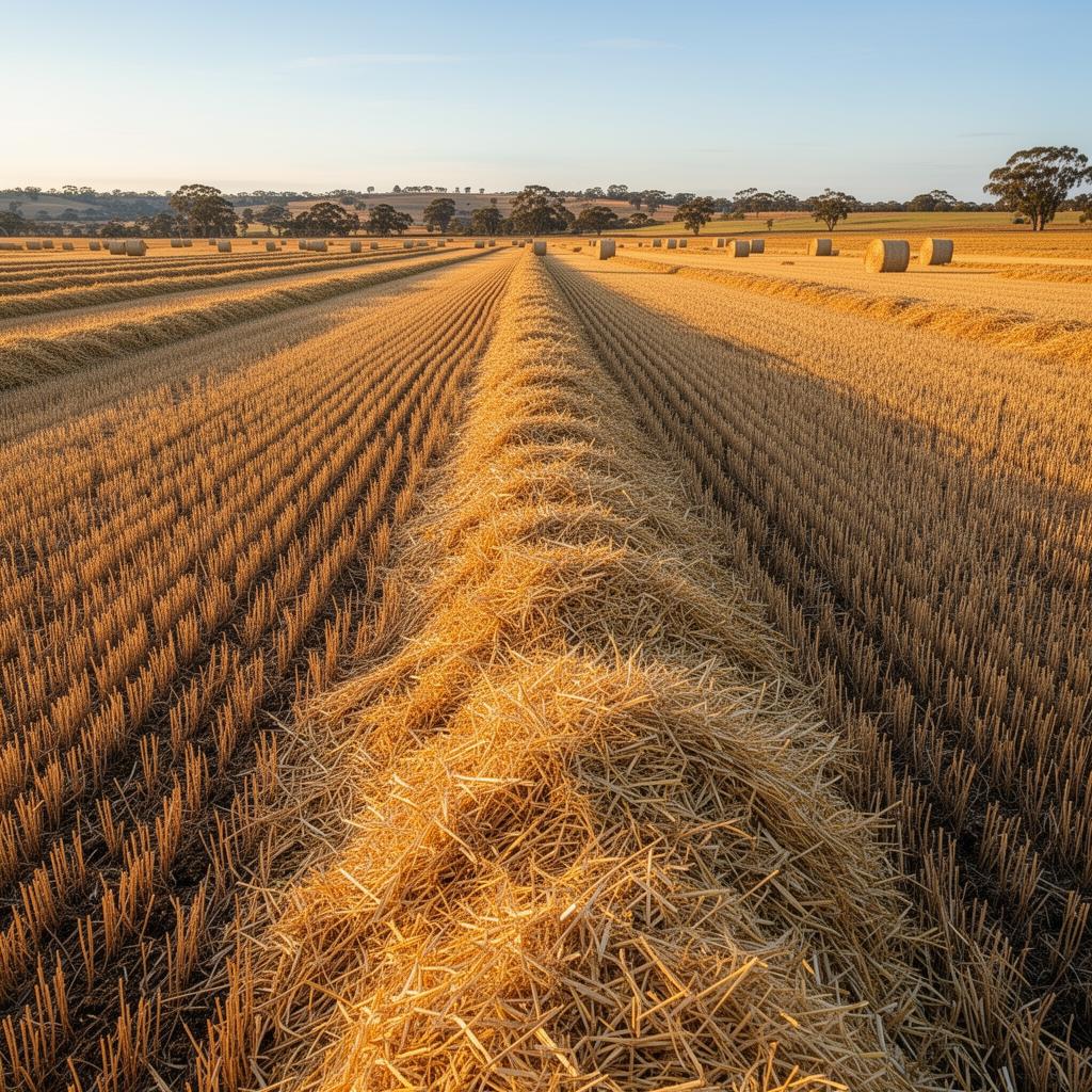 Windrowed Straw